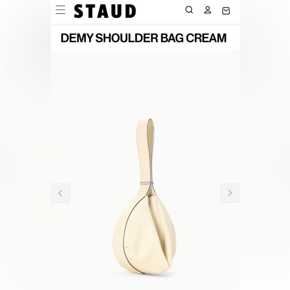 NWT • STAUD Demy Bag in Cream - Picture 4 of 11